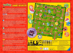 Bakside av Pokémon Labyrinth brettspill med instrukser