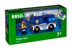 Politibil med lys og lyd til togbane - BRIO World nærbilde av detaljer