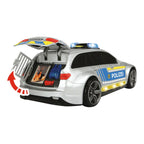 Politibil Mercedes Benz E43 AMG bakside med åpen bakluke