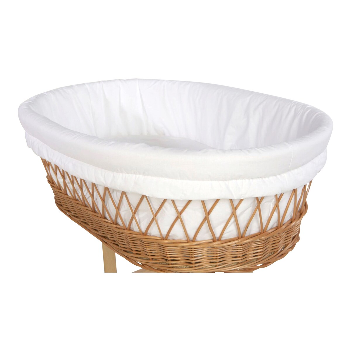 Polstring for vugge liten 75x35 cm bomull bakside