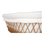 Polstring for vugge liten 75x35 cm bomull detalj av stoff