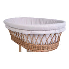 Montert Polstring til babyvugge i musselin 85 x 45 cm - Mionido i vugge