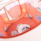 Pop-up leketelt bussform Peppa Pig - roba montert inne