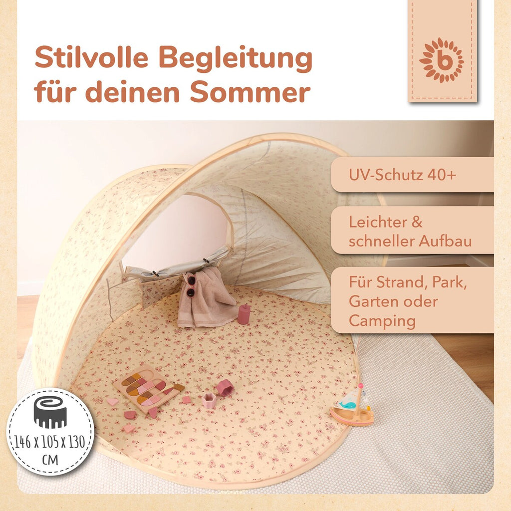 Bruksanvisning til Pop-up strandtelt med UV-beskyttelse 40+ fra 9 mnd