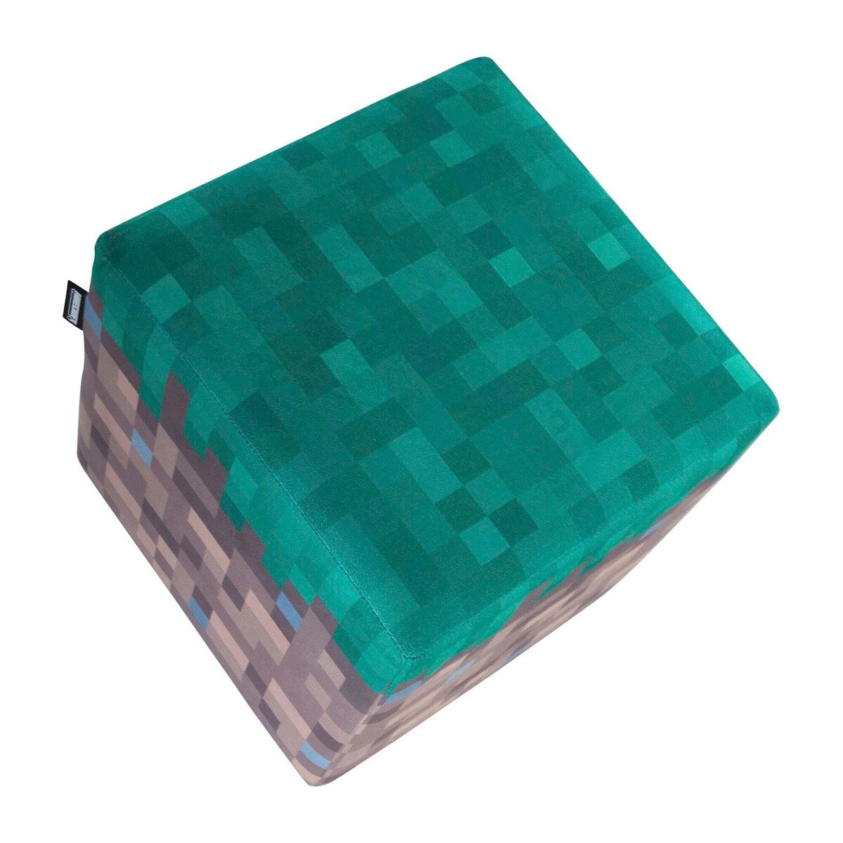Puff og ottoman 2-er sett polstret Minecraft nærbilde stoff