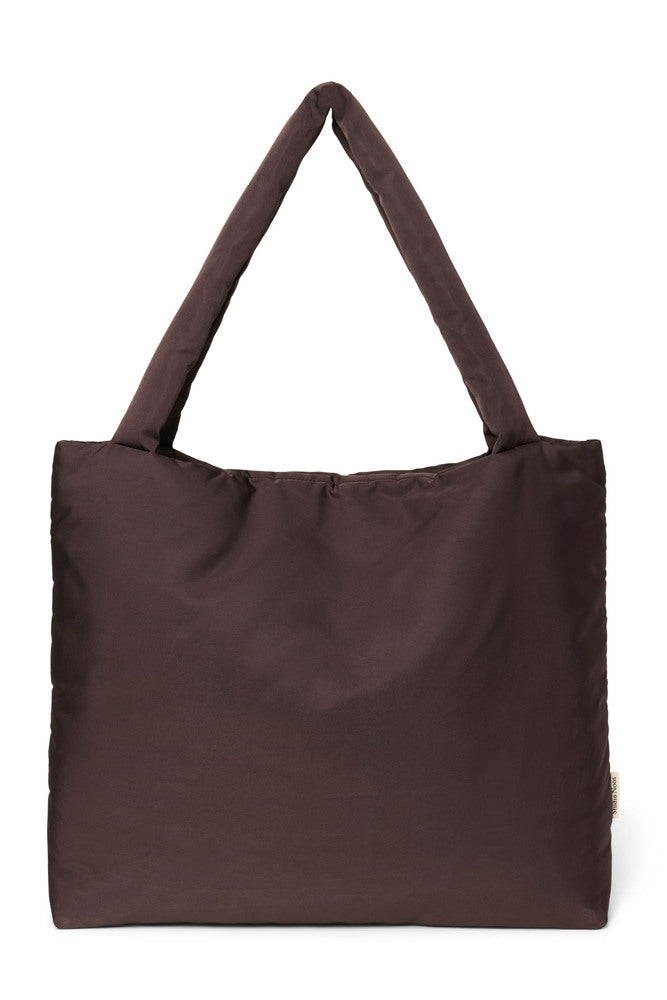 Puffy stelleveske brun 58x42 cm Øko-Tex polyester forfra