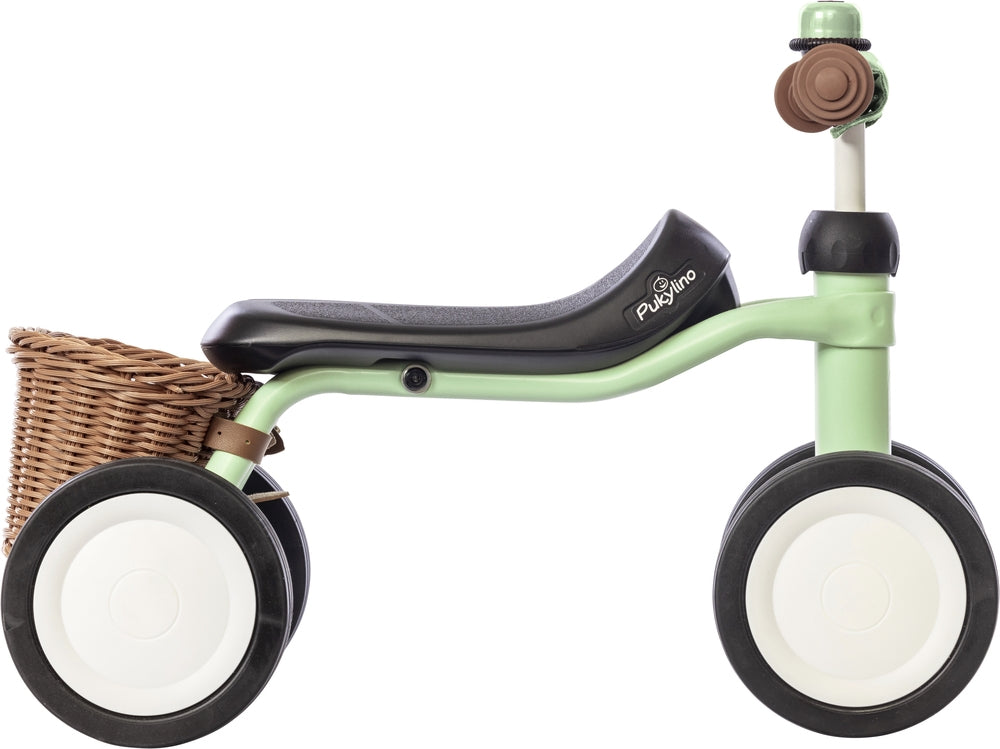 PUKYlino gåbil bundle pastel green bakside med kurv
