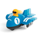 Push & Go fly i tre og plast 13,3 x 8,5 cm for småbarn detalj