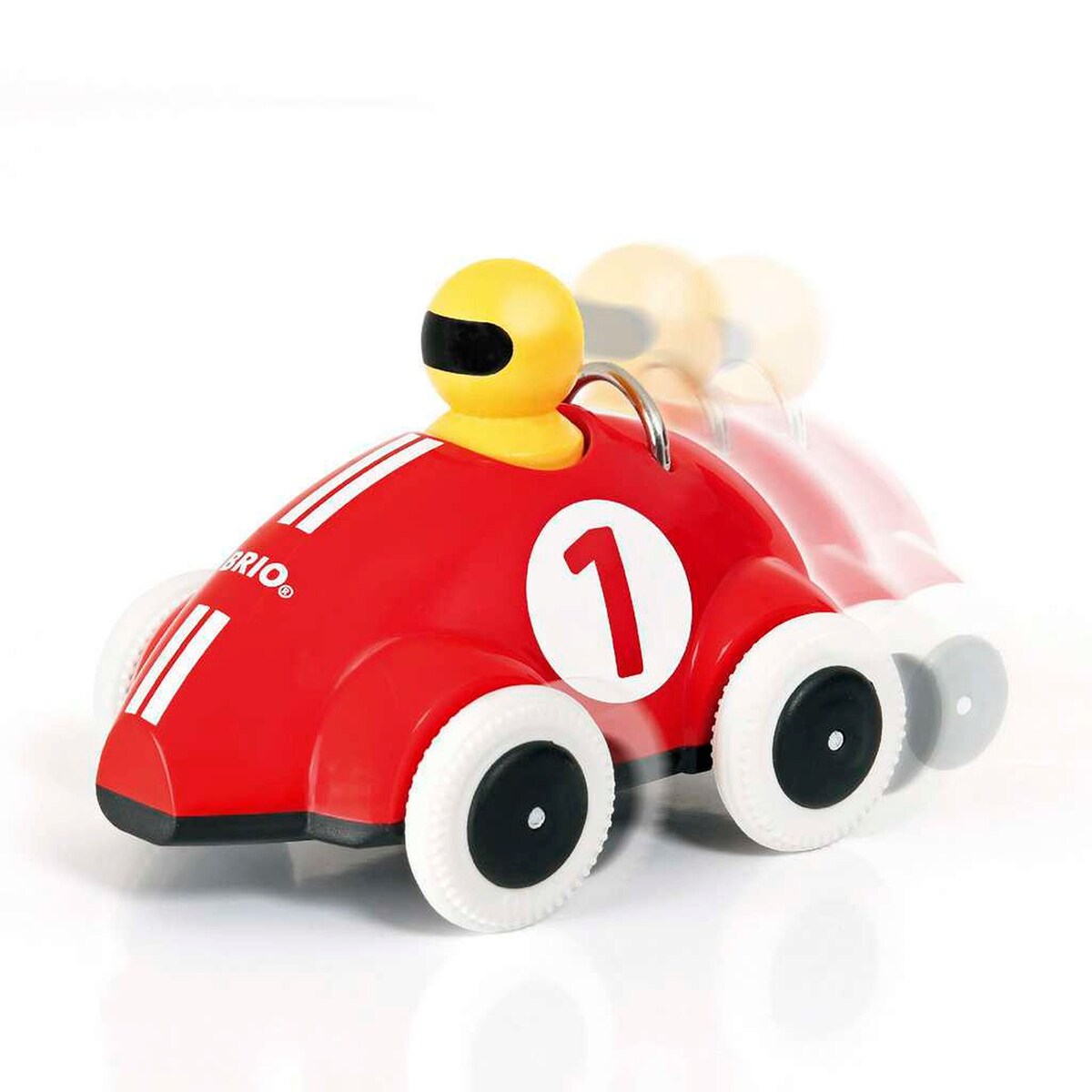 Push & Go racerbil fra 12 mnd - BRIO detalj av fører
