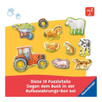 Puslebok bondegård med 10 brikker fra 2 år - Ravensburger nærbilde av illustrasjon