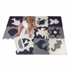 Puslematte havverden EVA-skum 120x90 cm bakside med pusleplater