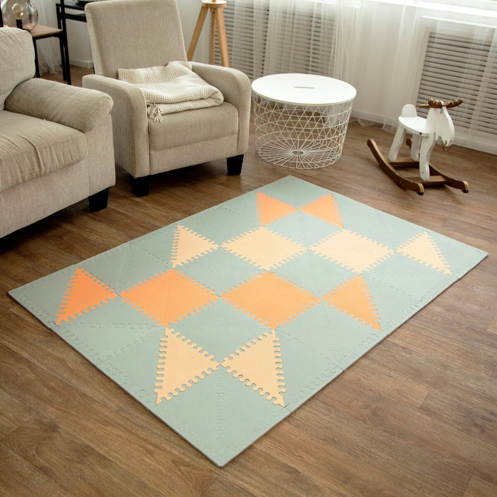 Puslematte Hygge skandinavisk stil 180x120 cm bakside