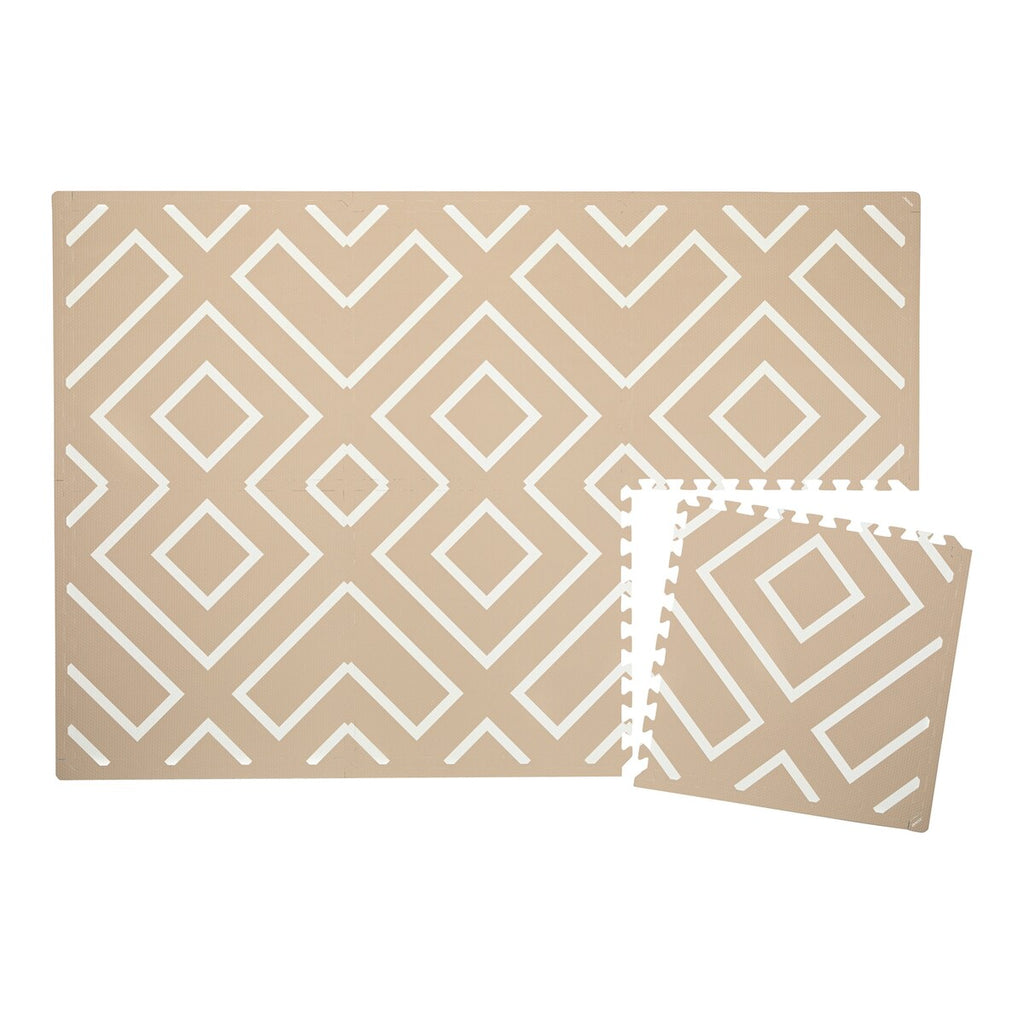 Puslematte Modern Blocks Desert Sand forfra