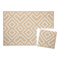 Puslematte Modern Blocks Desert Sand forfra