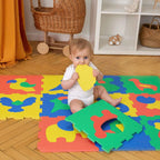 puslematte safaridyr EVA-skum 120x90 cm montert