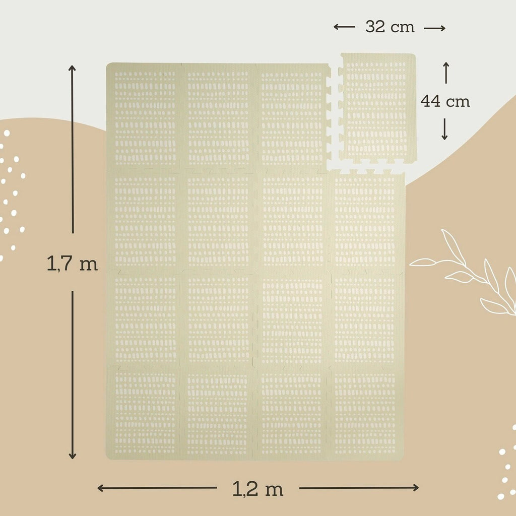 Puslematte XL Hygge 170x120 cm EVA-skum fra fødsel - Hakuna Matte