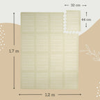 Puslematte XL Hygge 170x120 cm EVA-skum fra fødsel - Hakuna Matte