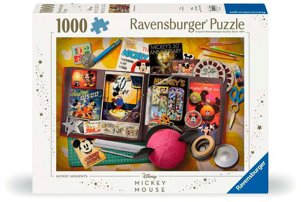 Puslespill 1000 brikker 1970 Mickey Moments forfra
