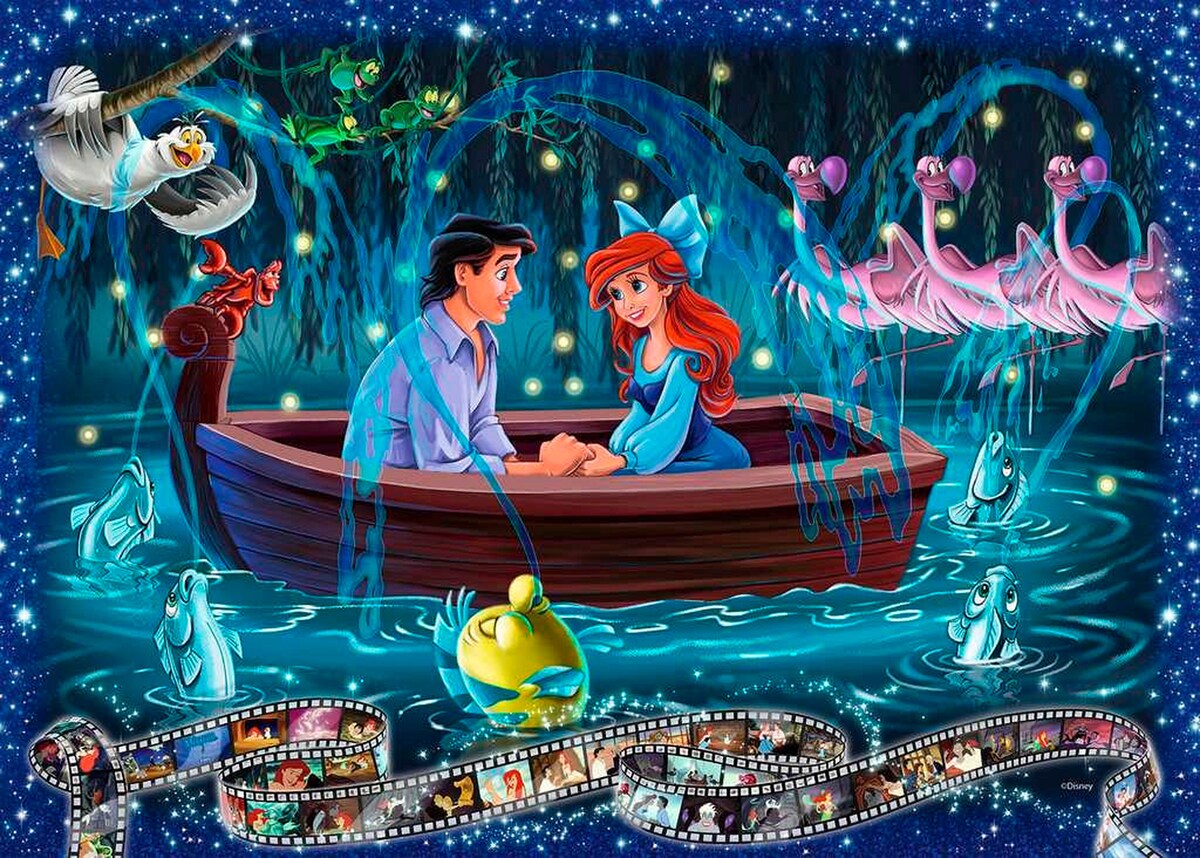 Puslespill 1000 brikker Disney Ariel Collector's Edition bakside