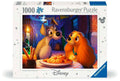 Puslespill 1000 brikker Disney Lady og Landstrykeren forfra