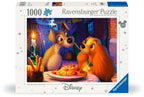 Puslespill 1000 brikker Disney Lady og Landstrykeren forfra