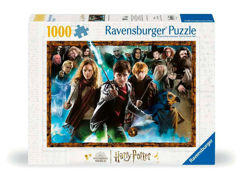 Puslespill 1000 brikker Harry Potter trollmannseleven forfra