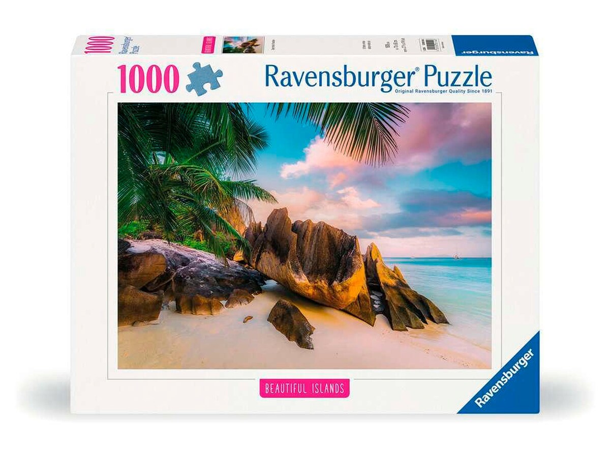 Puslespill 1000 brikker Seychellene Beautiful Islands forfra