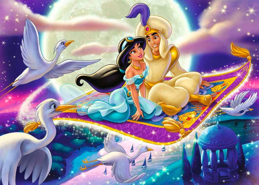 Puslespill Aladdin Disney Collector's Edition bakside