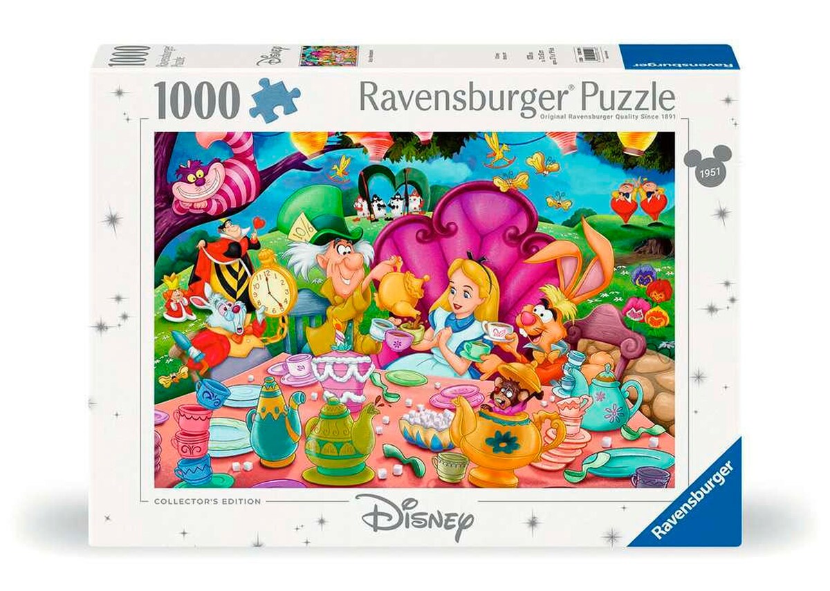 Puslespill Alice i Eventyrland 1000 brikker forfra