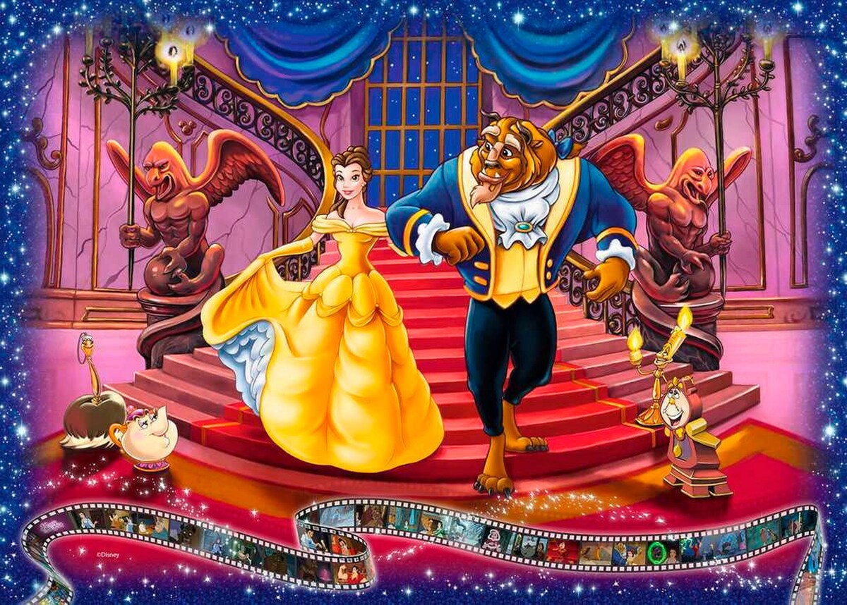 Puslespill Disney Beauty and the Beast 1000 brikker bakside