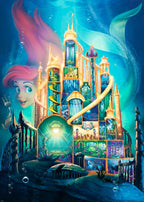 Bakside av Puslespill Disney Castles: Arielle 1000 brikker