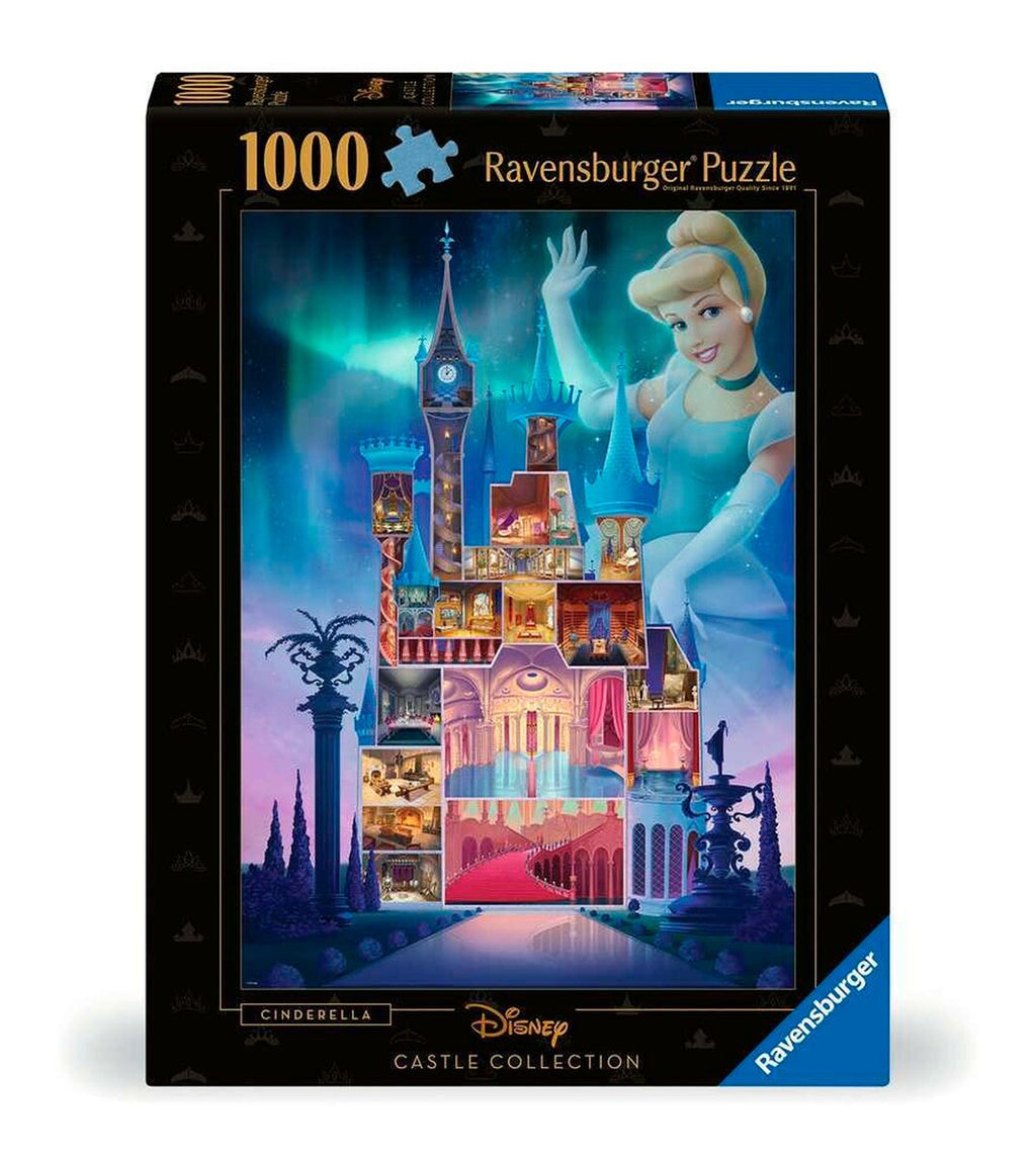 Puslespill Disney Castles: Cinderella 1000 brikker forfra