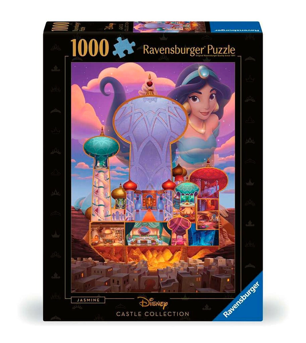 Puslespill Disney Castles: Jasmin 1000 brikker forfra