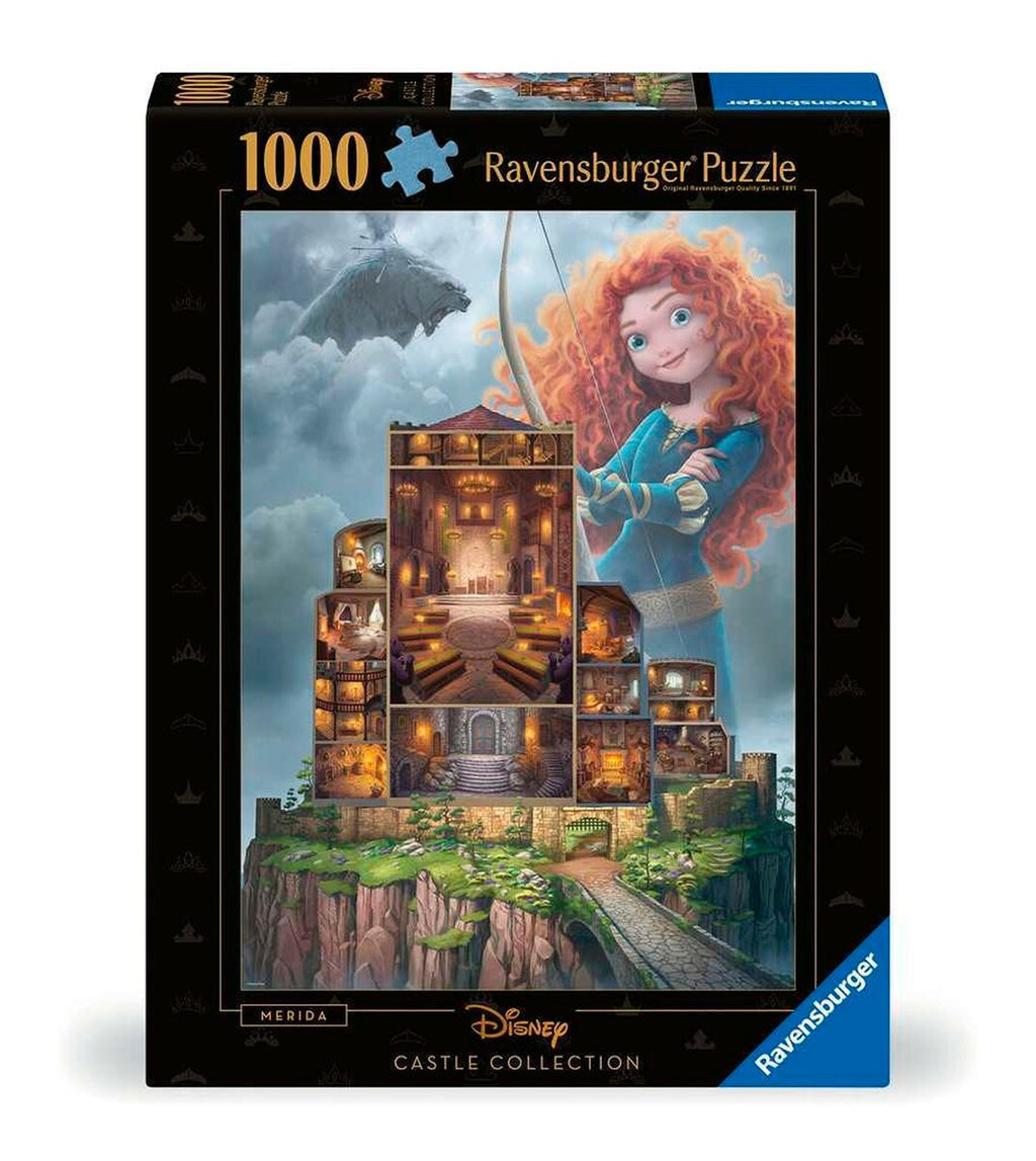 Puslespill Disney Castles Merida 1000 brikker forfra