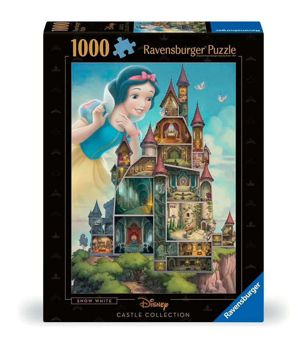 Puslespill Disney Castles Snøhvit 1000 brikker forfra