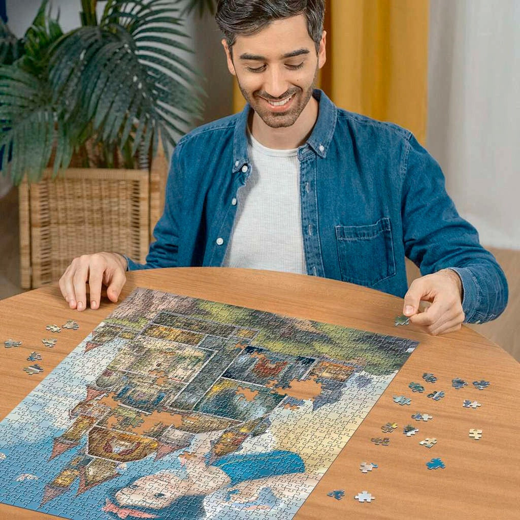 Puslespill Disney Castles Snøhvit 1000 brikker detalj av brikker