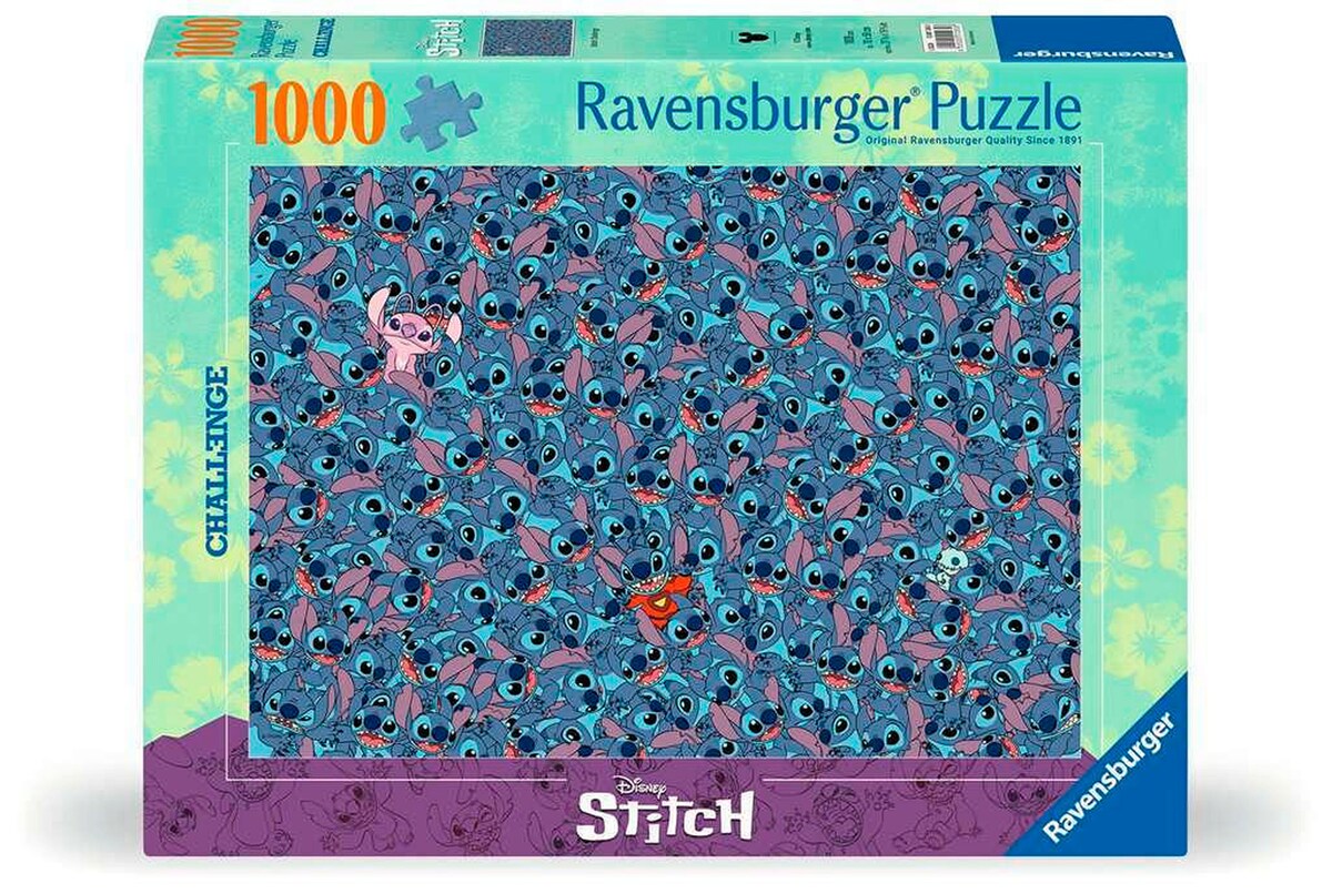 Puslespill Disney Stitch Challenge 1000 brikker forfra