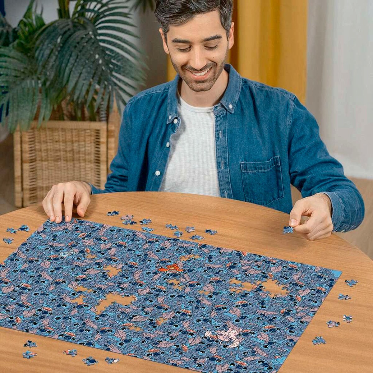 Detalj av Puslespill Disney Stitch Challenge 1000 brikker