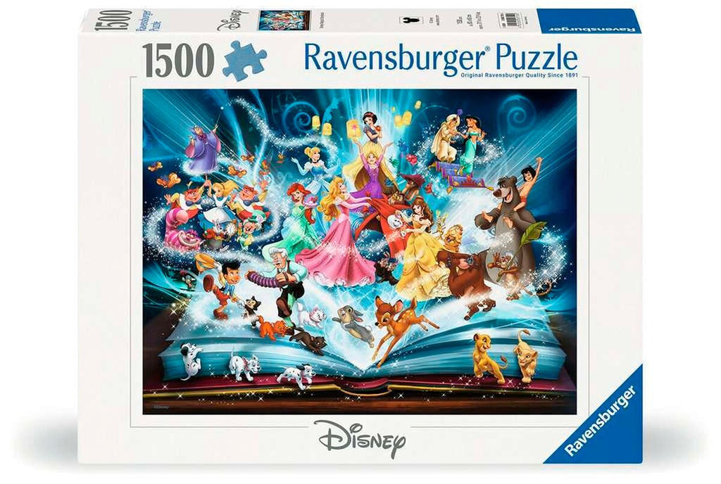 Puslespill Disneys magiske eventyrbok 1500 brikker forfra