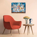 Montert Puslespill Disneys magiske eventyrbok 1500 brikker 80 x 60 cm