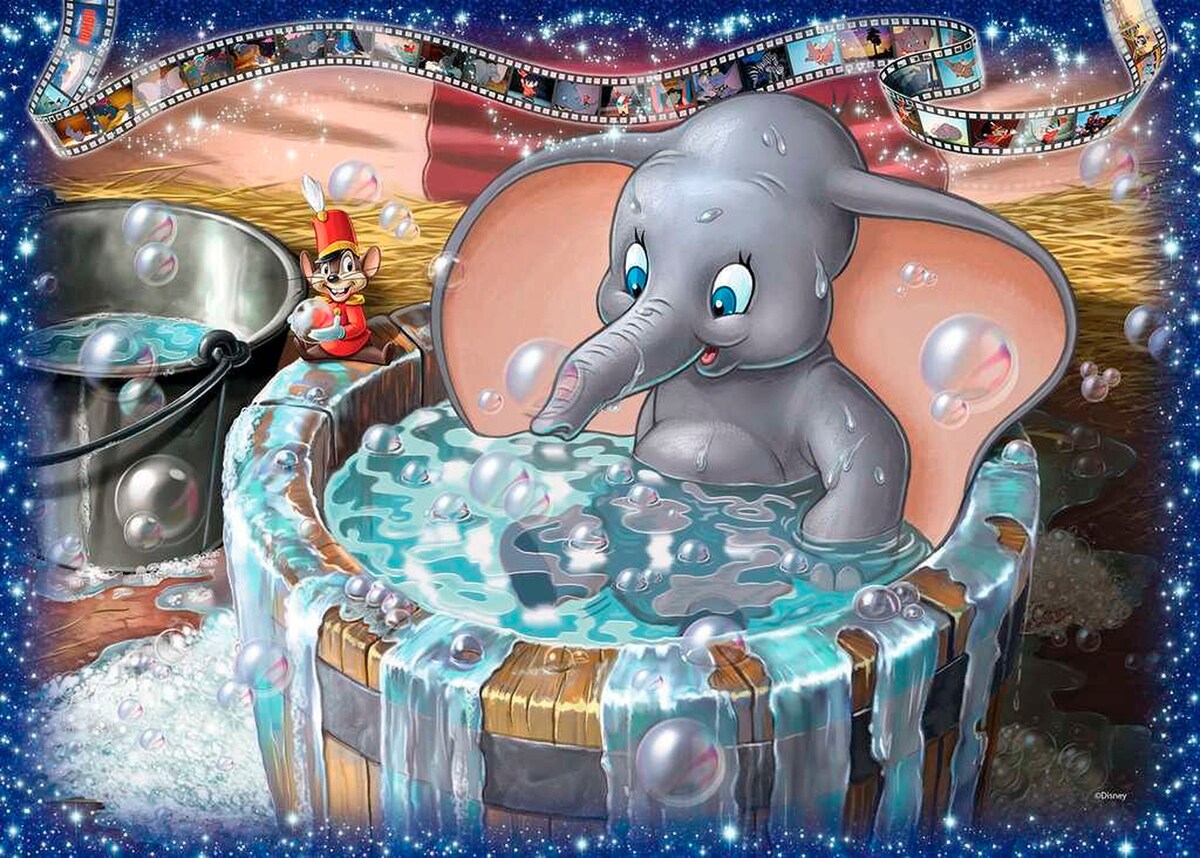 Puslespill Dumbo Disney Collector's Edition bakside