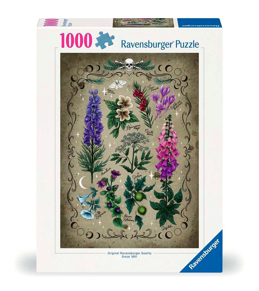 Puslespill giftige planter 1000 brikker forfra
