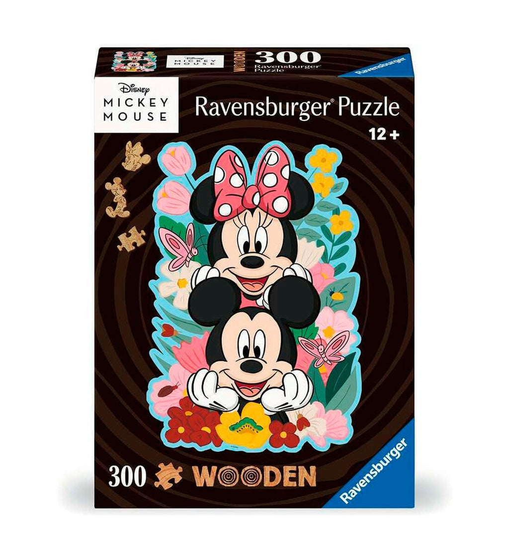 Puslespill i tre Disney Mickey & Minnie 300 brikker forfra