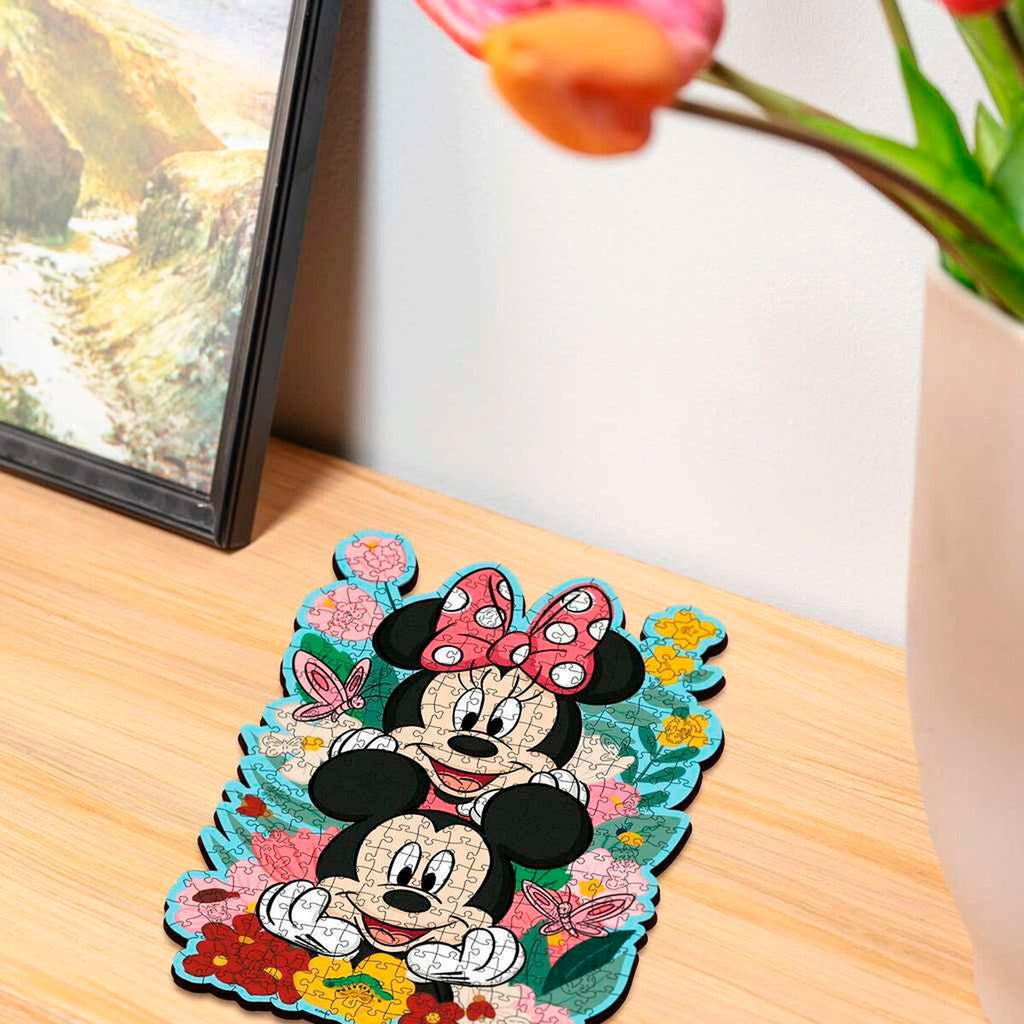 Montert puslespill i tre Disney Mickey & Minnie 300 brikker