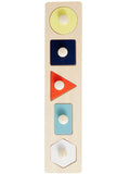 Puslespill med knotter i tre FSC® fra 10 mnd forfra