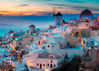 Puslespill Kveld over Santorini 1000 brikker bakside