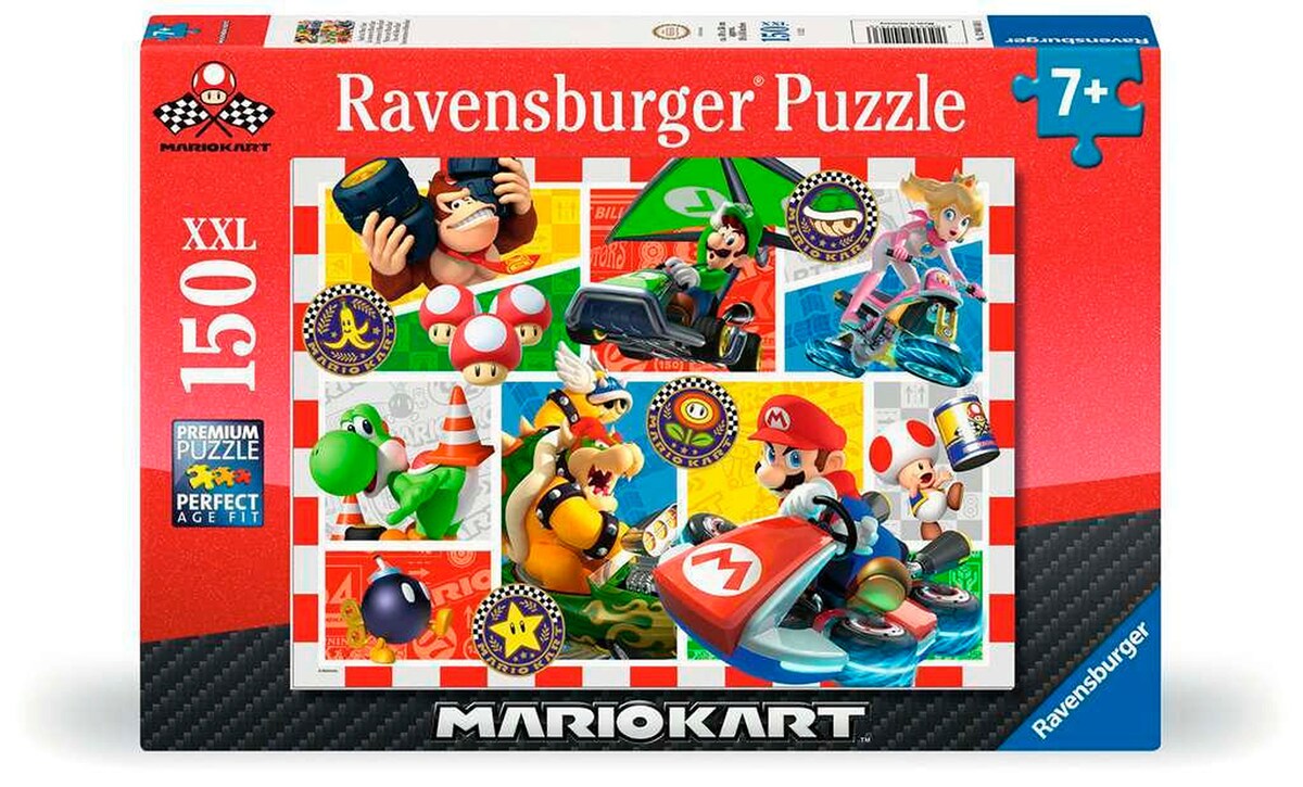Puslespill Mario Kart 150 XXL-brikker forfra