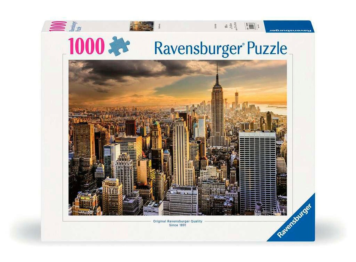Puslespill New York 1000 brikker 70x50 cm forfra
