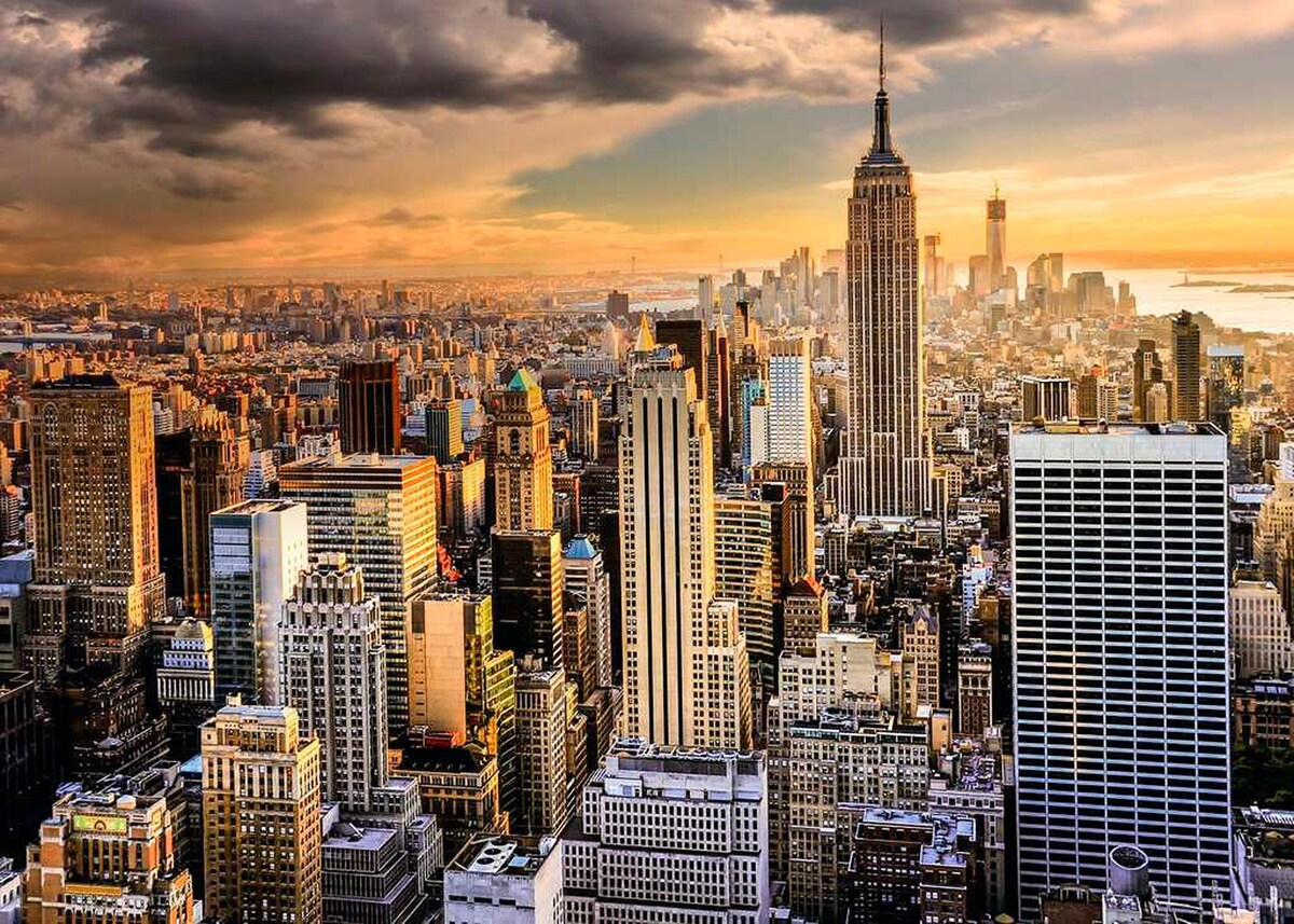 Puslespill New York 1000 brikker 70x50 cm bakside