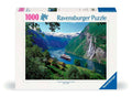 Puslespill Norsk fjord 1000 brikker Ravensburger forfra